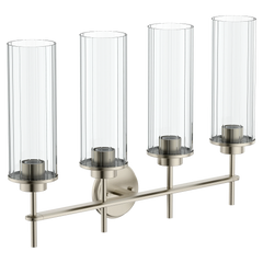 Greenfield Chrome four globe bath light