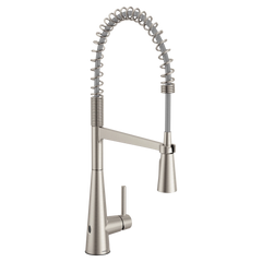 Sleek MotionSense Wave One-Handle Pre-Rinse Spring Touchless Kitchen Faucet