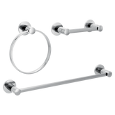 Avri Chrome pivoting paper holder towel bar towel ring