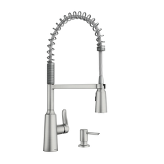 Edwyn One-Handle Pre-Rinse Spring Pulldown Kitchen Faucet