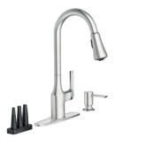 Milton Pulldown Kitchen Faucet with Bottle Cleaning Attachments