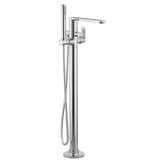 Greenfield Chrome one-handle tub filler includes hand shower