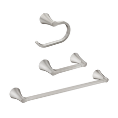 Graeden Chrome pivoting paper holder towel bar towel ring