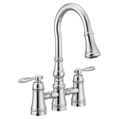 Weymouth Two-Handle High Arc Pulldown Kitchen Faucet