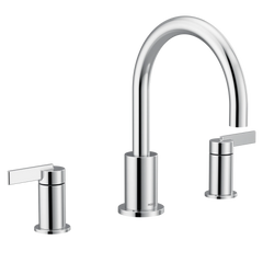 Cia Chrome two-handle non diverter roman tub faucet