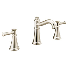 Belfield Chrome two-handle high arc bathroom faucet