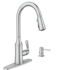 Cadia Spot resist stainless one-handle high arc pulldown kitchen faucet