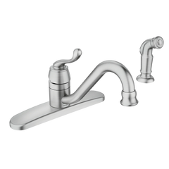 Muirfield Classic stainless one-handle low arc kitchen faucet