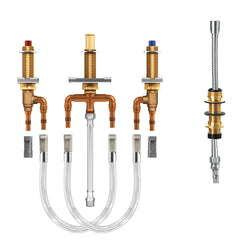 M-pact Roman Tub With Diverter 10" - 24" Center 1/2" Cpvc Crimp Ring Pex Connection
