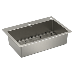Prep 33" Stainless Steel  Dual Mount Single Bowl Sink