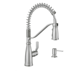 Nolia One-Handle Pre-Rinse Spring Pulldown Kitchen Faucet