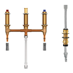 Roman Tub with Shower Diverter 10" Centers 1/2" PEX with 1/2" CPVC Adapters