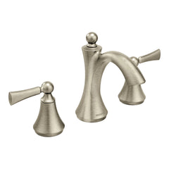Wynford Chrome two-handle high arc bathroom faucet