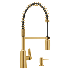 Edwyn One-Handle Pre-Rinse Spring Pulldown Kitchen Faucet