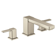 90 Degree Chrome two-handle high arc roman tub faucet