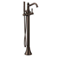 Belfield Chrome one-handle tub filler includes hand shower