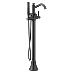 Belfield Chrome one-handle tub filler includes hand shower