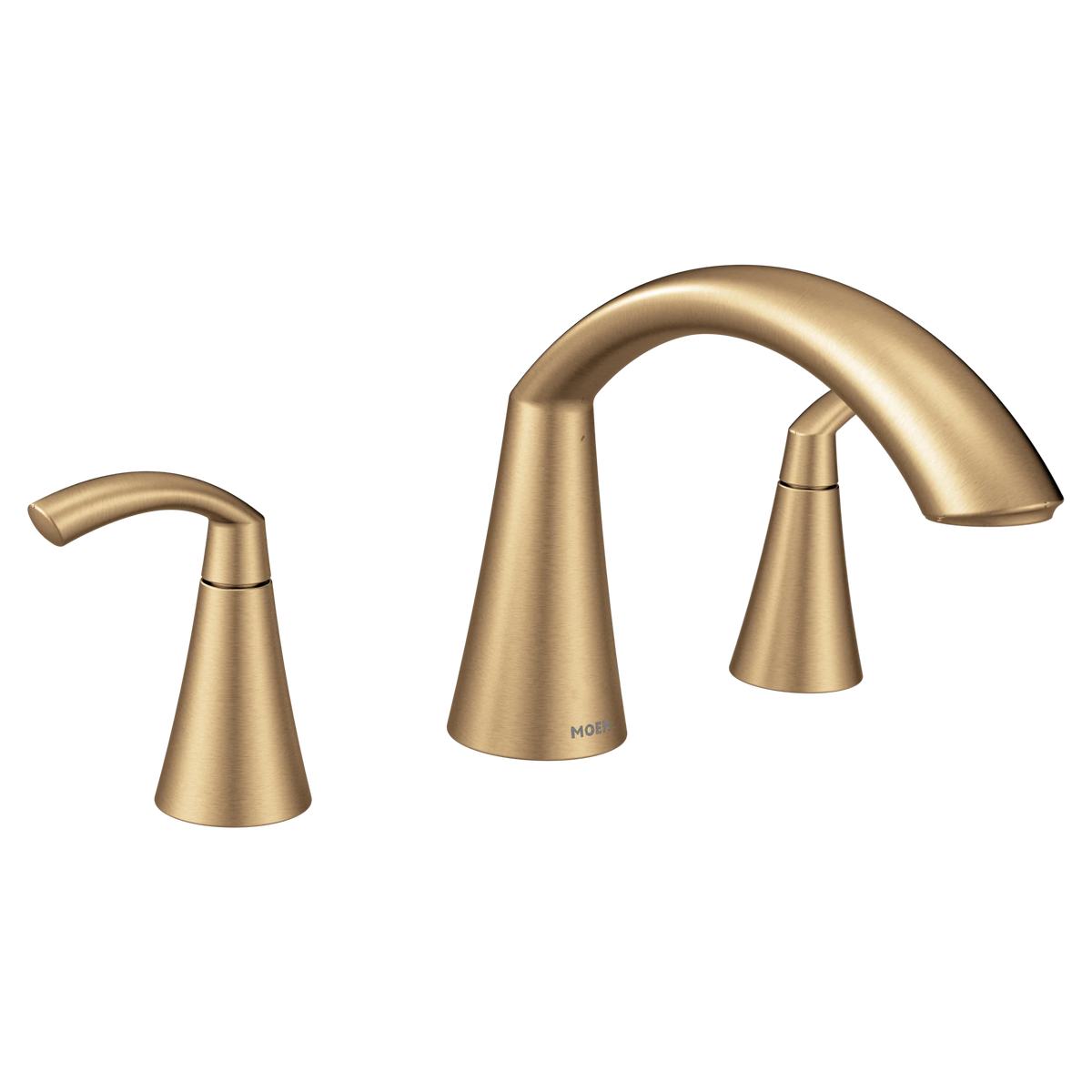 Glyde Chrome Two-Handle High Arc Roman Tub Faucet