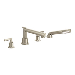 Arris Chrome Two-Handle Diverter Roman Tub Faucet including Handheld Shower