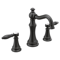 Weymouth Chrome two-handle high arc bathroom faucet