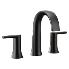 Doux Chrome two-handle high arc bathroom faucet