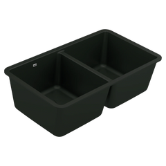 Host 33" Granite Undermount Double Bowl Sink